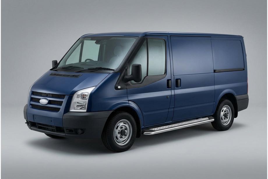 Ford Transit 2000–2014 Estribos Laterales Maydos V2 (2 uds., Aluminio y Acero Inoxidable) Image