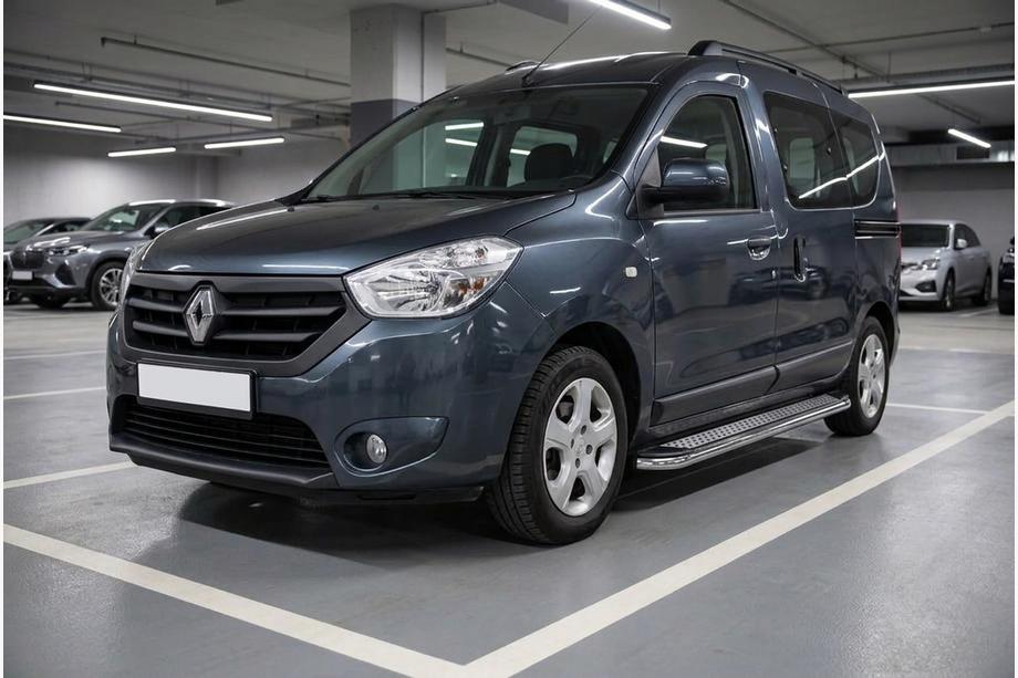 Dacia Dokker 2013-2022 Estribos Laterales Maydos V2 (2 uds., Aluminio y Acero Inoxidable) Image