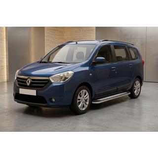 Estribos Laterales Maydos V2 (2 uds., Aluminio y Acero Inoxidable) Renault Lodgy 2013-2022 foto 1
