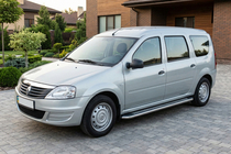 Dacia Logan MCV 2004-2014 Estribos Laterales Maydos V2 (2 uds., Aluminio y Acero Inoxidable) foto 3