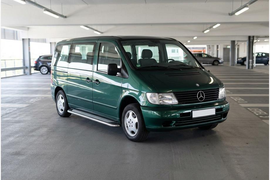 Mercedes Vito W638 1996-2003 Estribos Laterales Maydos V2 (2 uds., Aluminio y Acero Inoxidable) Foto 1