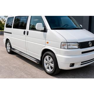 Estribos Laterales Maydos V2 (2 uds., Aluminio y Acero Inoxidable) Volkswagen T4 Transporter 1990-2003 foto 1