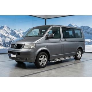 Estribos Laterales Maydos V2 (2 uds., Aluminio y Acero Inoxidable) Volkswagen T5 Transporter 2003-2010 foto 1