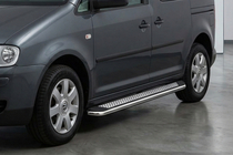 Volkswagen Caddy 2010-2015 Estribos Laterales Maydos V2 (2 uds., Aluminio y Acero Inoxidable) foto 1