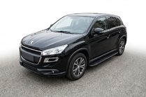 Peugeot 4008 2012-2017 Estribos Laterales Bosphorus Black (2 uds., Aluminio) foto 1