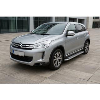 Estribos Laterales Maydos V2 (2 uds., Aluminio y Acero Inoxidable) Citroen C-4 Aircross 2012-2017 foto 1