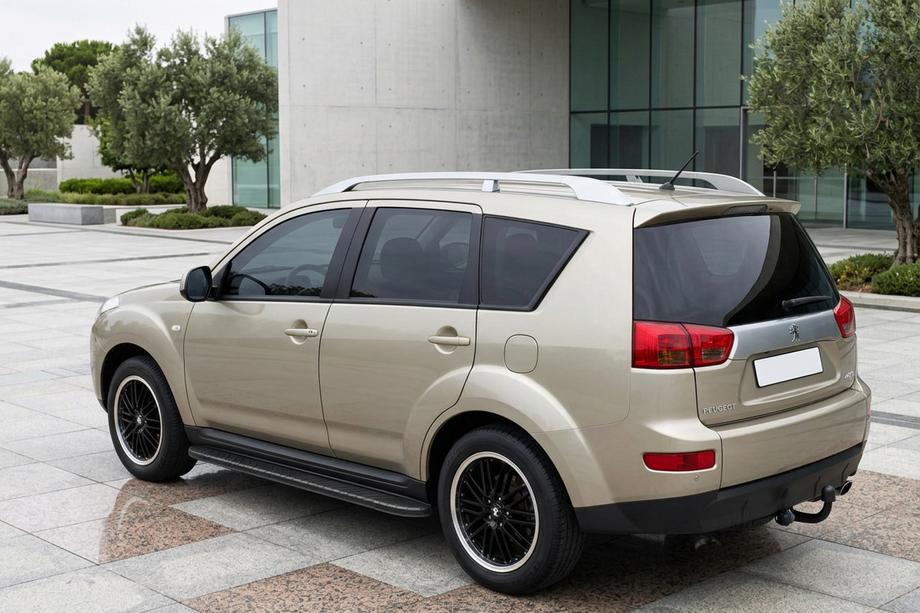 Peugeot 4007 2007-2013 Estribos Laterales Bosphorus Black (2 uds., Aluminio) Image