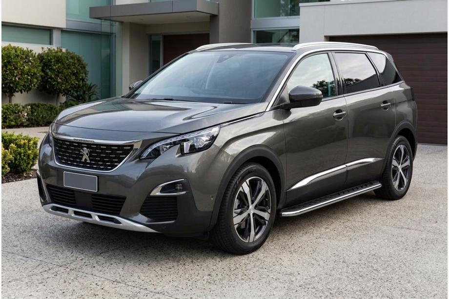 Peugeot 5008 2016-2023 Estribos Laterales Maydos V1 (2 uds., Aluminio y Acero Inoxidable) Image