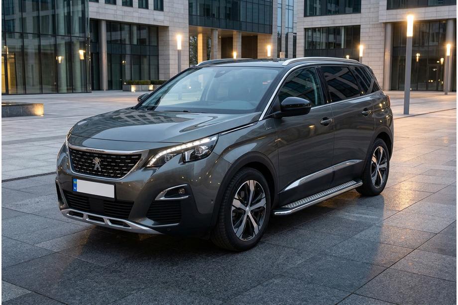 Peugeot 5008 2016-2023 Estribos Laterales Maydos V2 (2 uds., Aluminio y Acero Inoxidable) Image