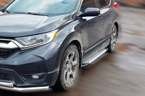 Honda CRV 2017-2022 Estribos Laterales Allmond Grey (2 uds., Aluminio) foto 1