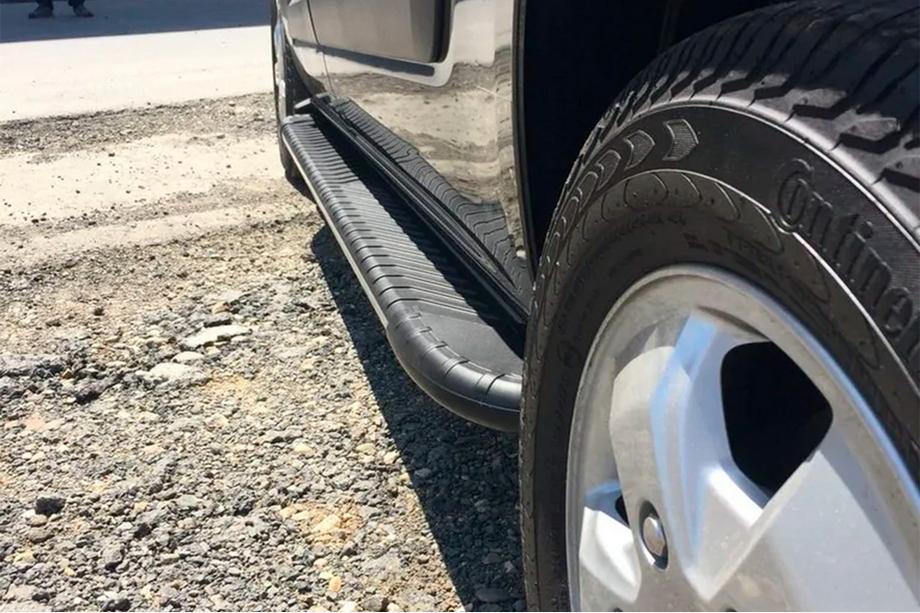 Ford Custom 2013-2022 Estribos laterales Bosphorus Grey (2 uds., aluminio) Batalla Larga Foto 5