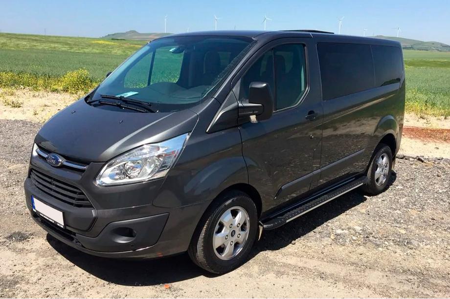Ford Custom 2013-2022 Estribos laterales Bosphorus Grey (2 uds., aluminio) Batalla Larga Foto 2