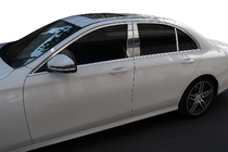 Mercedes E-class W213 2016-2023 Cubiertas de pilares en acero inoxidable foto 1