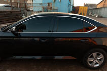 Skoda Superb 2015-2024 Juego completo de molduras de ventanas en acero inoxidable foto 2