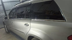 Mercedes GL class X164 2006-2012 Molduras inferiores de ventana acero inoxidable (6 uds) foto 3