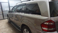Mercedes GL class X164 2006-2012 Molduras inferiores de ventana acero inoxidable (6 uds) foto 4