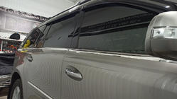 Mercedes GL class X164 2006-2012 Molduras inferiores de ventana acero inoxidable (6 uds) foto 8