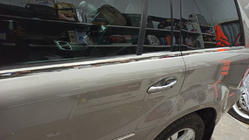 Mercedes GL class X164 2006-2012 Molduras inferiores de ventana acero inoxidable (6 uds) foto 12
