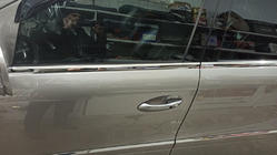 Mercedes GL class X164 2006-2012 Molduras inferiores de ventana acero inoxidable (6 uds) foto 13