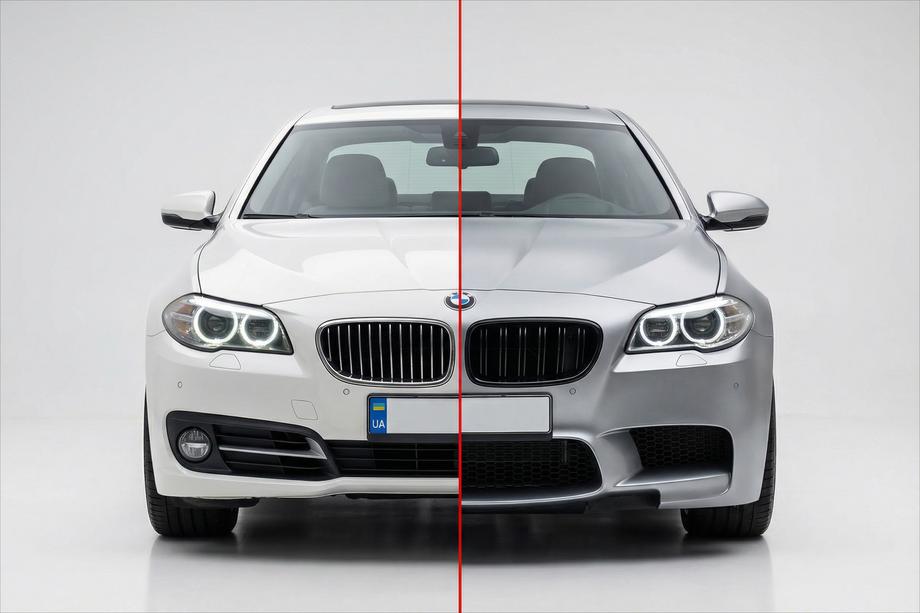 BMW 5 Series F10/F11 2010–2016 Kit de carrocería con aletas V1 (M5 Power) Foto 2