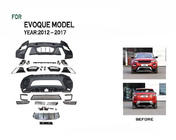 Range Rover Evoque 2012-2018 Kit de Carroceria Tuning (BodyKit-2) foto 2
