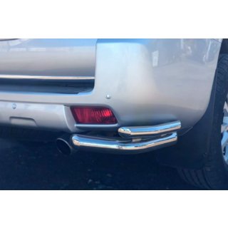 Esquinas traseras AK003-doble (acero inoxidable) Toyota Land Cruiser Prado 150 2009-2023 foto 2