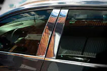 Renault Megane IV 2016-2025 Molduras de Acero Inoxidable para Pilares de Puerta foto 1