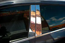 Renault Megane IV 2016-2025 Molduras de Acero Inoxidable para Pilares de Puerta foto 2