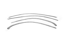 Mercedes C-class W205 2014-2021 Molduras superiores de ventana acero inoxidable foto 2