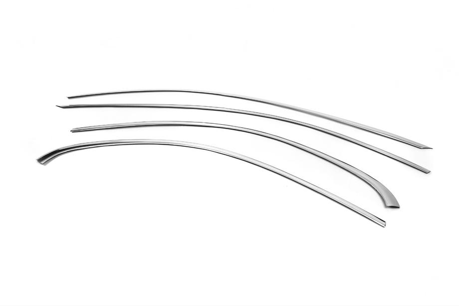 Mercedes C-class W205 2014-2021 Molduras superiores de ventana acero inoxidable Foto 3