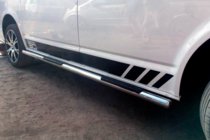 Volkswagen T6 2015-2024 Barras Laterales (2 uds., Acero Inoxidable) foto 2