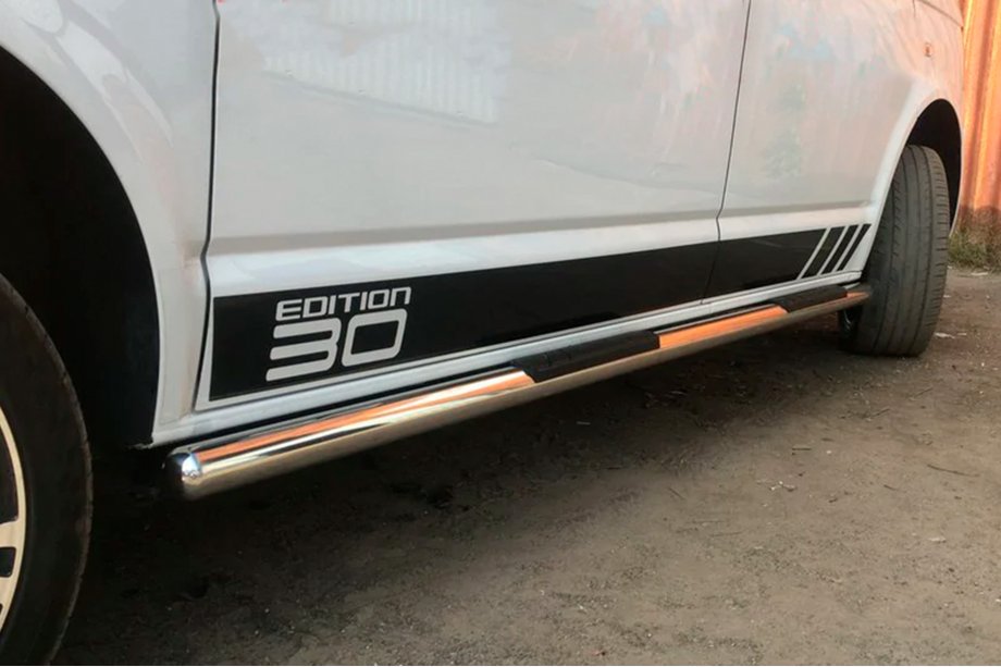Volkswagen T6 2015-2024 Barras Laterales (2 uds., Acero Inoxidable) Image