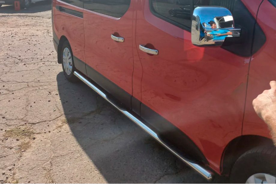 Fiat Talento 2016- Tubos Laterales (2 uds., Acero Inoxidable) 70 mm, batalla corta Foto 4