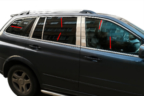 SsangYong Kyron 2005-2014 Juego completo de molduras de ventanas en acero inoxidable foto 1