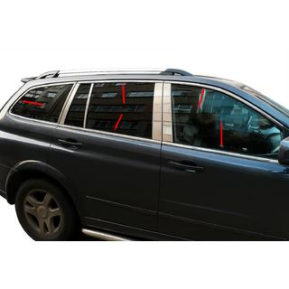 Juego completo de molduras de ventanas en acero inoxidable SsangYong Kyron 2005-2014