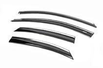 Ford Focus II 2008-2011 Deflectores de Ventana con Moldura Cromada SD/HB (4 uds, Niken) foto 2