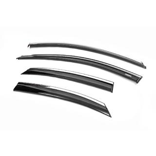 Deflectores de Ventana con Moldura Cromada SD/HB (4 uds, Niken) Ford Focus II 2008-2011 foto 2