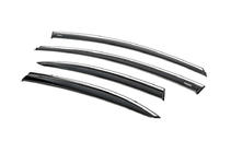 Honda Civic Sedan VIII 2006-2011 Deflectores de ventana con moldura cromada (4 uds, Niken) foto 3