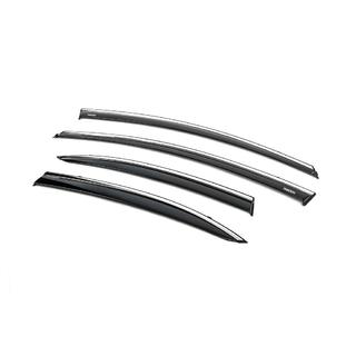 Deflectores de ventana con moldura cromada (4 uds, Niken) Honda Civic Sedan VIII 2006-2011 foto 3