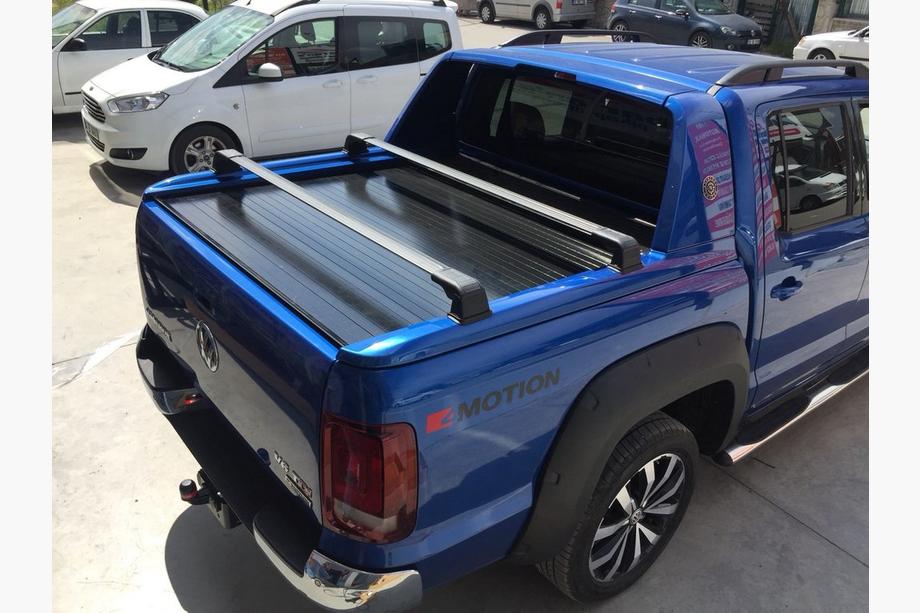 Volkswagen Amarok 2010-2022 Baca de techo (para vehículos con anclajes de hardtop) Negro Foto 2