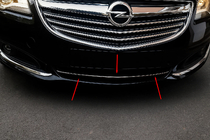 Opel Insignia 2008-2017 Cubiertas de rejilla de parachoques (acero inoxidable) foto 1