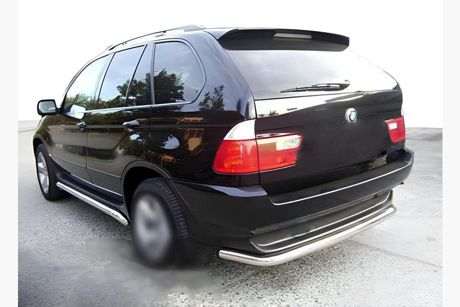 BMW X5 E53 1999–2006 Defensa Trasera Special Acero Inoxidable Image