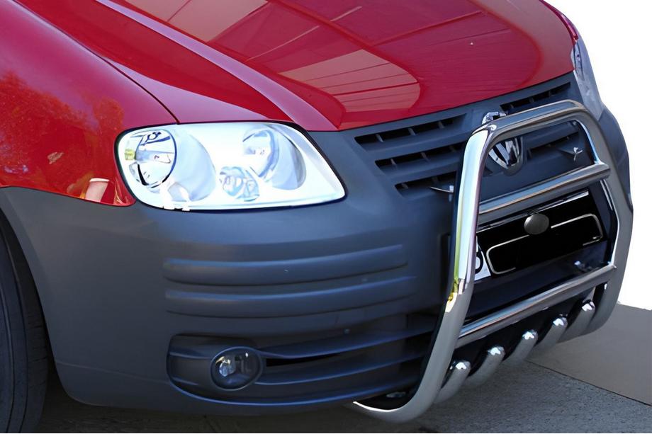 Volkswagen Caddy 2004-2010 Defensa Delantera QT007 (Acero Inoxidable) Image