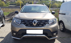 Renault Duster 2008–2017 Defensa Delantera ST012 (Acero Inoxidable) foto 1