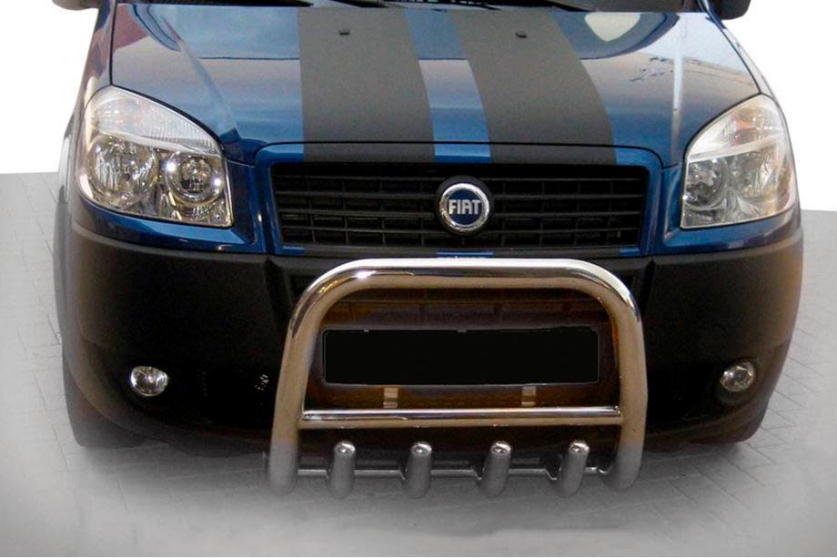 Fiat Doblo I 2005-2010 Defensa Delantera QT006 (Acero Inoxidable) Image