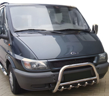 Ford Transit 2000–2014 Defensa Delantera WT003 (2000-2006, Acero Inoxidable) foto 1