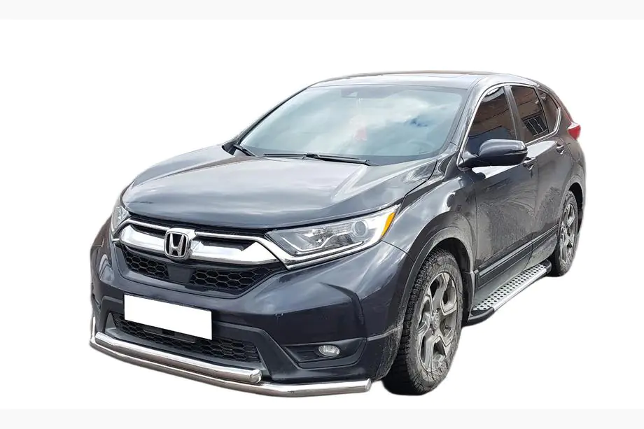 Honda CRV 2017-2022 Defensa Delantera ST014 (2016-2019, Acero Inoxidable) Image