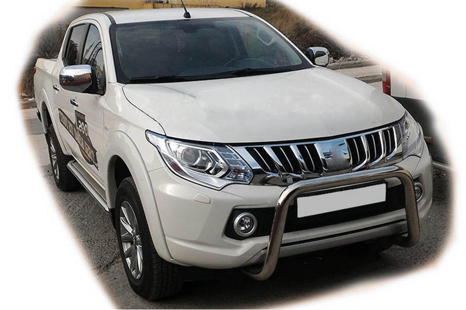 Mitsubishi L200 2015-2024 Defensa Delantera WT005 (Acero Inoxidable) Image