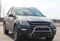 Mercedes ML W164 2005-2011 Defensa Delantera WT003 (Acero Inoxidable) foto 2