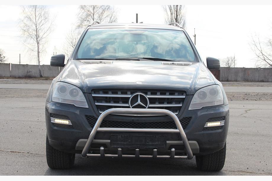 Mercedes ML W164 2005-2011 Defensa Delantera WT003 (Acero Inoxidable) Image